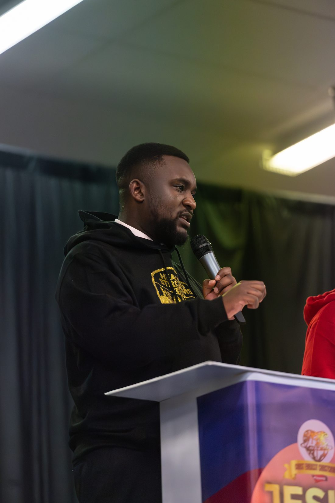 Preaching at a CENZ service